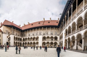 Wawel castle courtyard
