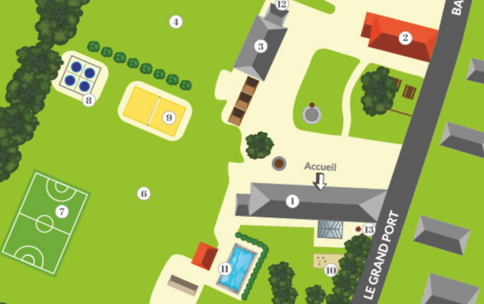Map of the GrandFerme Enlarged