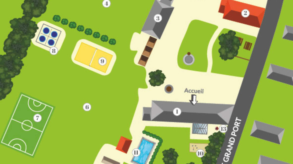 Map of the GrandFerme Enlarged