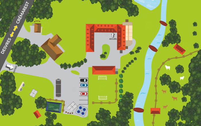 Map of the Moulin Enlarged