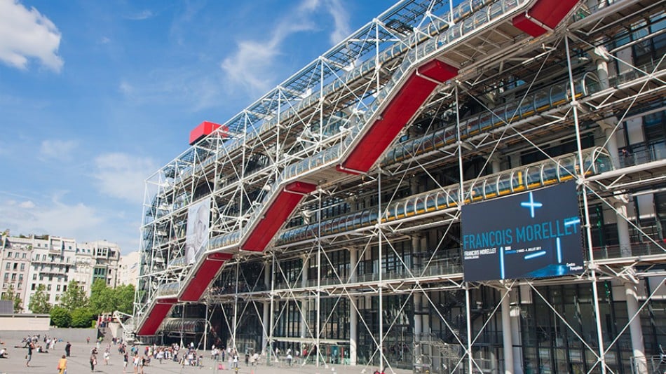 Pompidou Centre exterior Paris