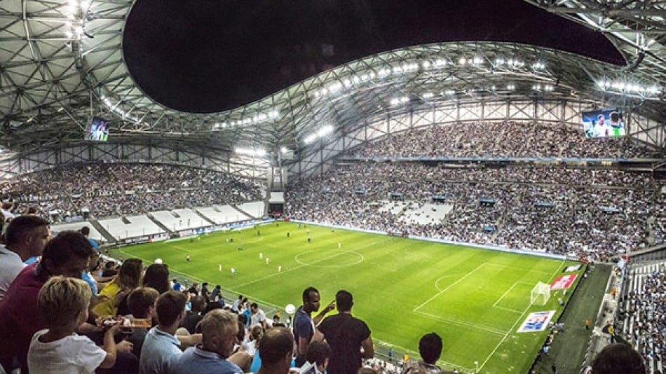 Stade de France at night