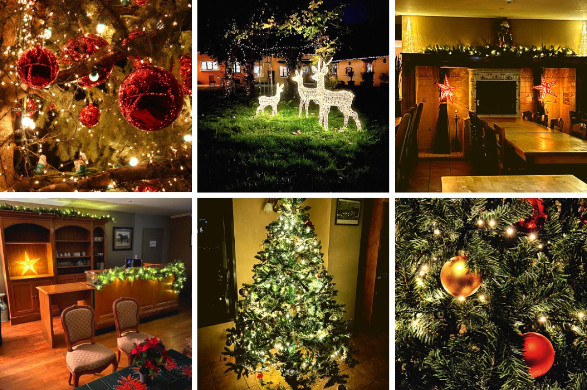 Le Moulin aux Draps Christmas festivities collage