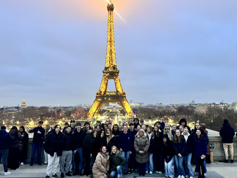 TMWS Eiffel Tower illuminated
