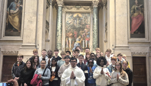 group after mass at St Mary Majors 