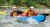 River rapids kayaking ardeche