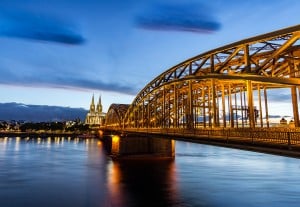 Cologne cathedral bridge