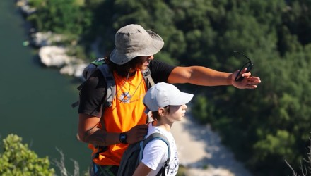 Instructor and student ardeche