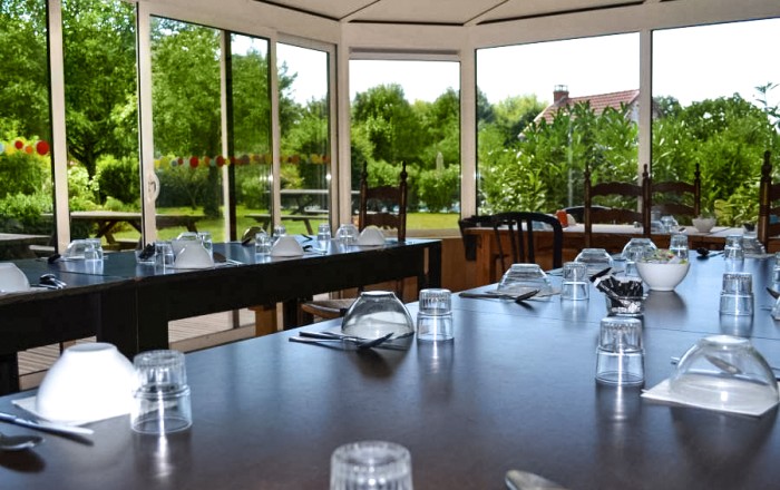 La Grand Ferme conservatory dining room