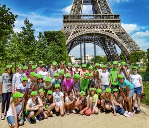 School trip to Paris. French culture, language immersion and sightseeing