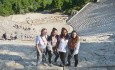 Students at Greek theatre